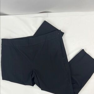 Talbots Chatham Black Crop Career Pants Office Dinner Size 14‎